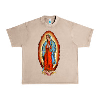 French Oak our new lady of guadalupe Urban Heavy Tee - BarkalooDesign