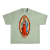 Oil Green our new lady of guadalupe Urban Heavy Tee - BarkalooDesign