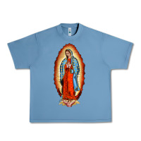 Pebble Blue our new lady of guadalupe Urban Heavy Tee - BarkalooDesign
