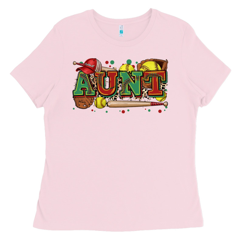 Aunt Softball Ladies Tee by Zillion Design Studio | Teevron
