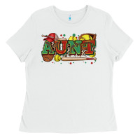 White aunt softball Ladies Tee - Zillion Design Studio
