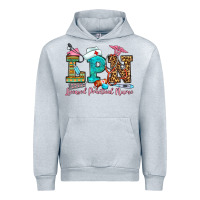 Heather Grey licensed practical nurse Urban Hoodie - OliviaCreatesArt