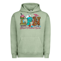 Pigment Oil Green licensed practical nurse Urban Hoodie - OliviaCreatesArt