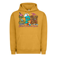 Pigment Peanut Butter licensed practical nurse Urban Hoodie - OliviaCreatesArt