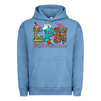 Pigment Pebble Blue licensed practical nurse Urban Hoodie - OliviaCreatesArt
