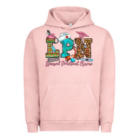 Pigment Salmon licensed practical nurse Urban Hoodie - OliviaCreatesArt
