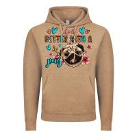 Vintage Coffee life is better with a pug Vintage Hoodie - Jasminsmagicworld
