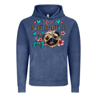 Vintage Denim life is better with a pug Vintage Hoodie - Jasminsmagicworld