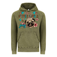 Vintage Olive life is better with a pug Vintage Hoodie - Jasminsmagicworld