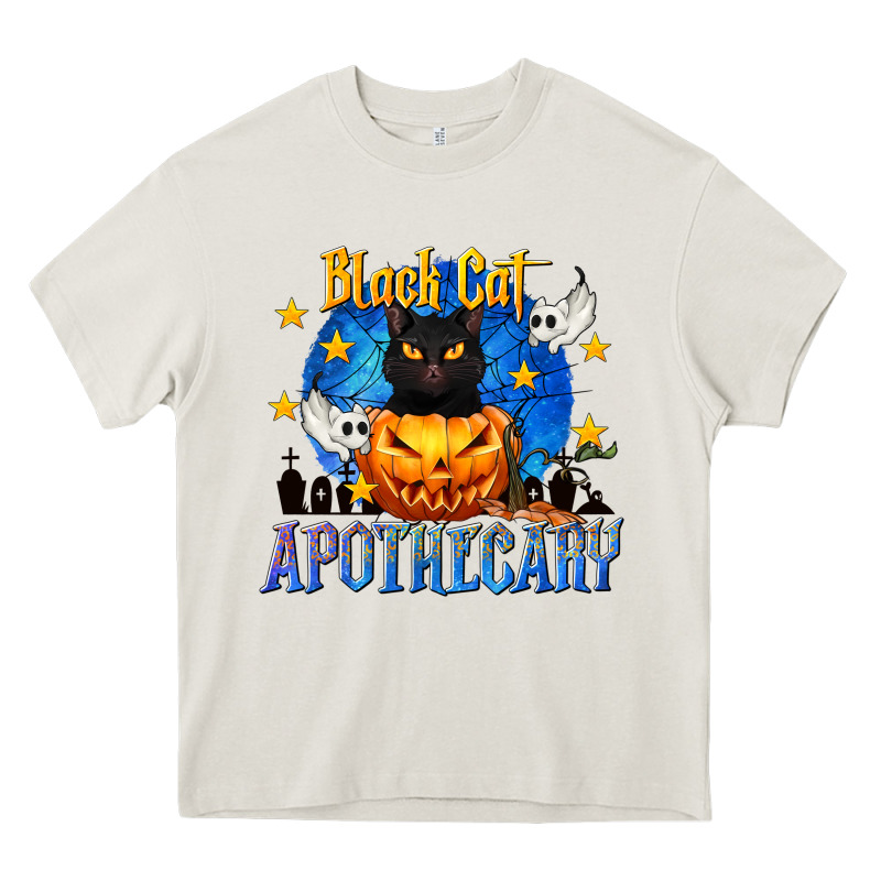 Black Cat Apothecary Heavy Core Tee by texasbilliewilder | Teevron