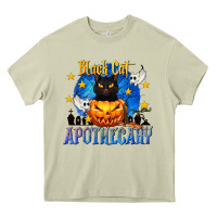 Mossy Black Cat Apothecary Heavy Core Tee - texasbilliewilder