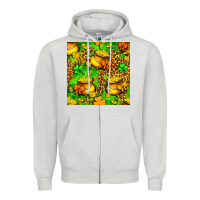 Dove Grey St. Patrick's pot of gold seamless pattern Zipper Hoodie - BundleAndBundleShop