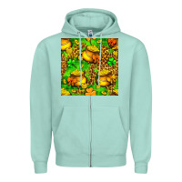 Seafoam St. Patrick's pot of gold seamless pattern Zipper Hoodie - BundleAndBundleShop