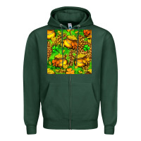 Sports Green St. Patrick's pot of gold seamless pattern Zipper Hoodie - BundleAndBundleShop