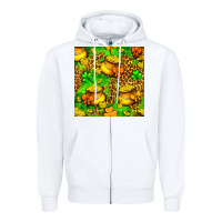 White St. Patrick's pot of gold seamless pattern Zipper Hoodie - BundleAndBundleShop