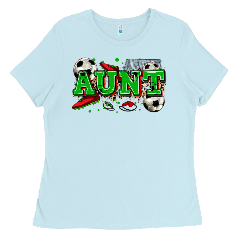 Aunt Soccer Ladies Tee by Zillion Design Studio | Teevron