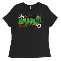 Black aunt soccer Ladies Tee - Zillion Design Studio