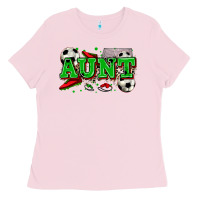 Bubblegum Pink aunt soccer Ladies Tee - Zillion Design Studio
