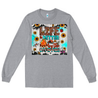 Heather Grey life is better by the campfire Long Sleeve Tee - JahusDesignShop