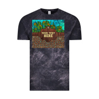 Cloud Black preview custom cactus and sunflowers leopard turquoise Vintage Tee - Artiststas