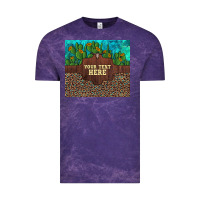 Cloud Purple preview custom cactus and sunflowers leopard turquoise Vintage Tee - Artiststas