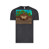 Vintage Black preview custom cactus and sunflowers leopard turquoise Vintage Tee - Artiststas