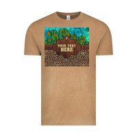 Vintage Camel preview custom cactus and sunflowers leopard turquoise Vintage Tee - Artiststas