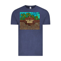 Vintage Denim preview custom cactus and sunflowers leopard turquoise Vintage Tee - Artiststas
