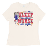 Bone sleep all day nurse all night Ladies Tee - texasbilliewilder
