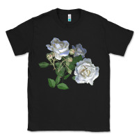 Black white dawn rose Classic Tee - LillyAllenDesigns