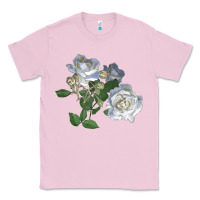 Bubblegum Pink white dawn rose Classic Tee - LillyAllenDesigns