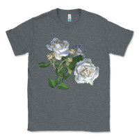 Charcoal Heather white dawn rose Classic Tee - LillyAllenDesigns