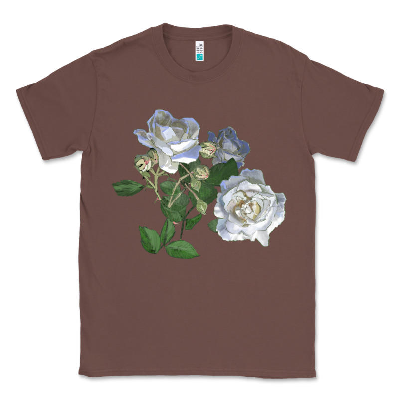 White Dawn Rose Classic Tee by LillyAllenDesigns | Teevron