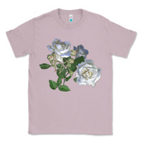 Lilac white dawn rose Classic Tee - LillyAllenDesigns