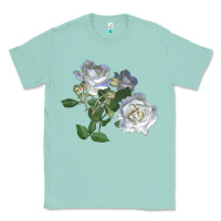 Seafoam white dawn rose Classic Tee - LillyAllenDesigns
