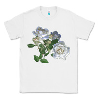 White white dawn rose Classic Tee - LillyAllenDesigns