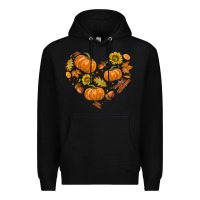 Black Fall Heart Premium Hoodie - texasbilliewilder