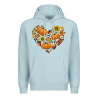 Blue Mist Fall Heart Premium Hoodie - texasbilliewilder
