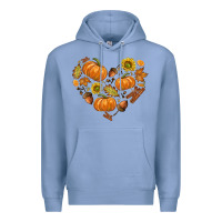 Colony Blue Fall Heart Premium Hoodie - texasbilliewilder