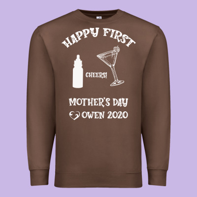 Happy Fırst Cheers Mother's Day Owen 2020 Premium Sweatshirt Designed By Bettercallsaul