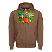 Chestnut St. Patricks Day Coffee Cups Zipper Hoodie - BundleAndBundleShop