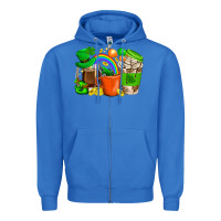 True Royal St. Patricks Day Coffee Cups Zipper Hoodie - BundleAndBundleShop