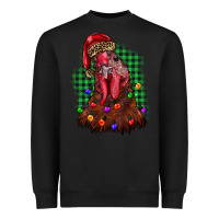 Black christmas rooster Heavyweight Sweatshirt - BarkalooDesign