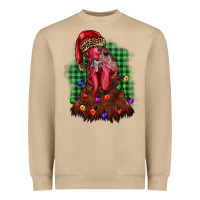 Mushroom christmas rooster Heavyweight Sweatshirt - BarkalooDesign