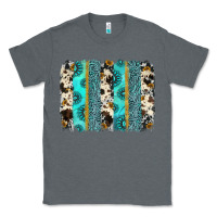 Charcoal Heather gemstone sunflower cowhide brushstroke Classic Tee - AdoDesignShop