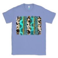 Colony Blue gemstone sunflower cowhide brushstroke Classic Tee - AdoDesignShop