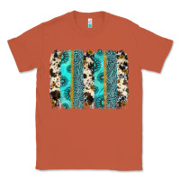 Copper gemstone sunflower cowhide brushstroke Classic Tee - AdoDesignShop