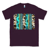 Plum gemstone sunflower cowhide brushstroke Classic Tee - AdoDesignShop