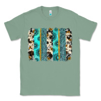 Sage gemstone sunflower cowhide brushstroke Classic Tee - AdoDesignShop