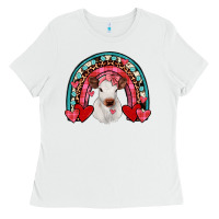 Valentines Heifer Rainbow Ladies Tee | Teevron